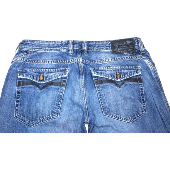 Diesel Ruky Mens Jeans W36 L30 Relaxed Fit Y2K Streetwear Wide Leg - Picture 6 of 12